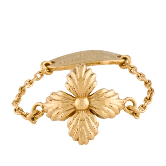 Louis Vuitton 2020 Blooming Strass Gold Plated Ring Size 7 - Picture 4 of 8